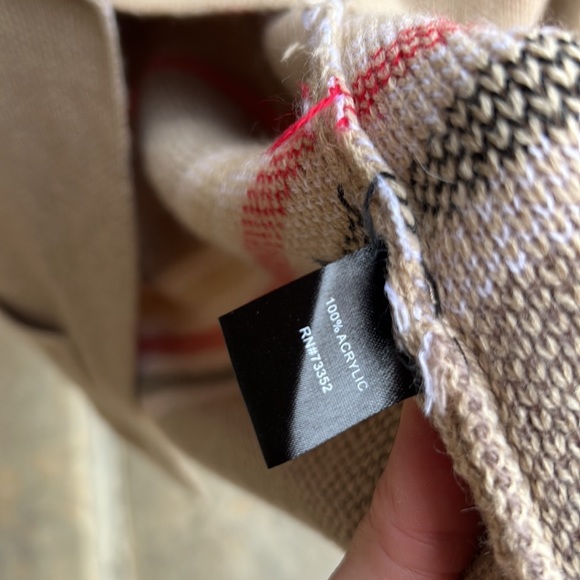 Tribekka 44 Ladies M Tan Hooded Open Sweater Pattern Cardigan - Picture 12 of 12